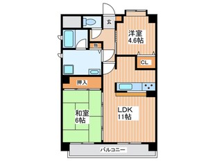 マンション末広の物件間取画像